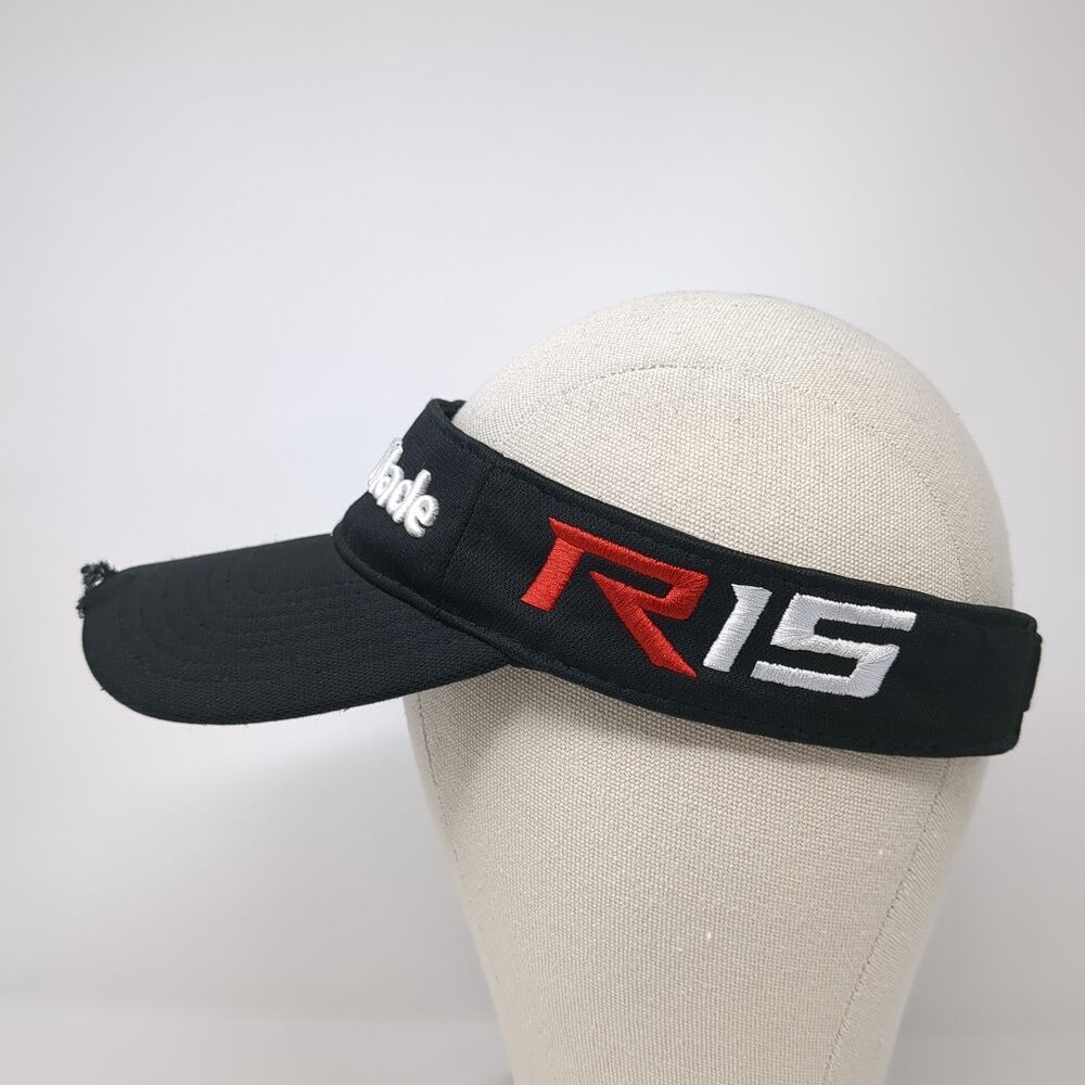 Taylormade Slideback Visor Hat Solid Black One Si… - image 3